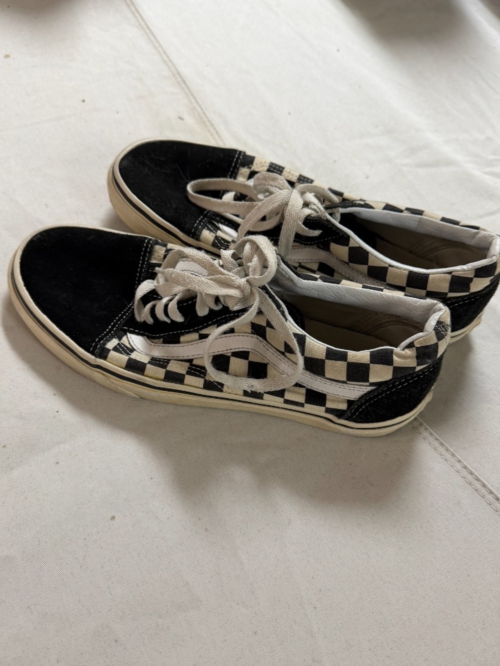 Womens' 8.5 Used Checkered Vans